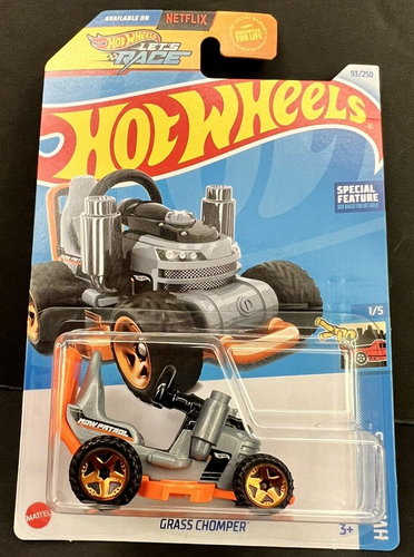 2024 Hot Wheels 93/250 GRASS CHOMPER  1/5 HW RIDE-ONS RIDE-MOWER ~ BOX SHIP FREE - Picture 1 of 9