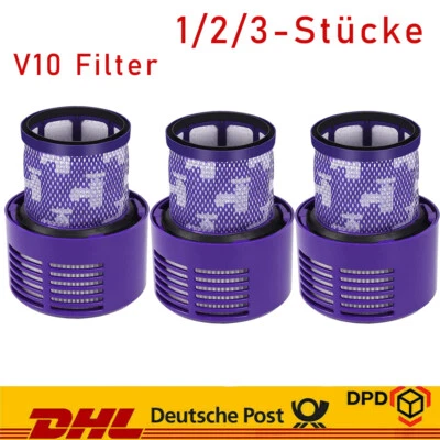 1-3X HEPA Filter für Dyson V10 SV12 Absolute Animal Zubehör Cyclone 969082-01 DE