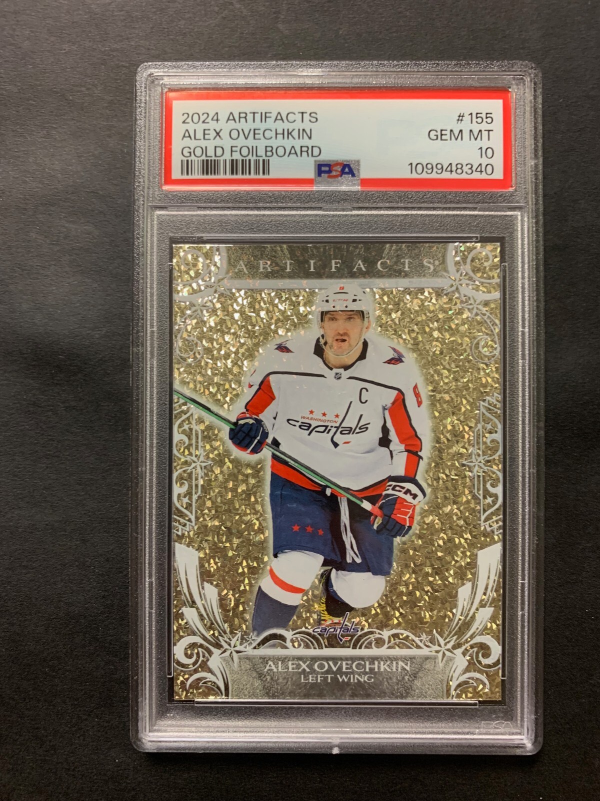 Alex Ovechkin 2024-25 Upper Deck Artifacts Gold Foilboard PSA 10 GEM MT