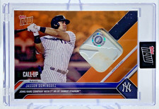 Jasson Dominguez 2023 Topps NOW #827F Game-Used Base Relic ORANGE 4/5   MLB LOGO