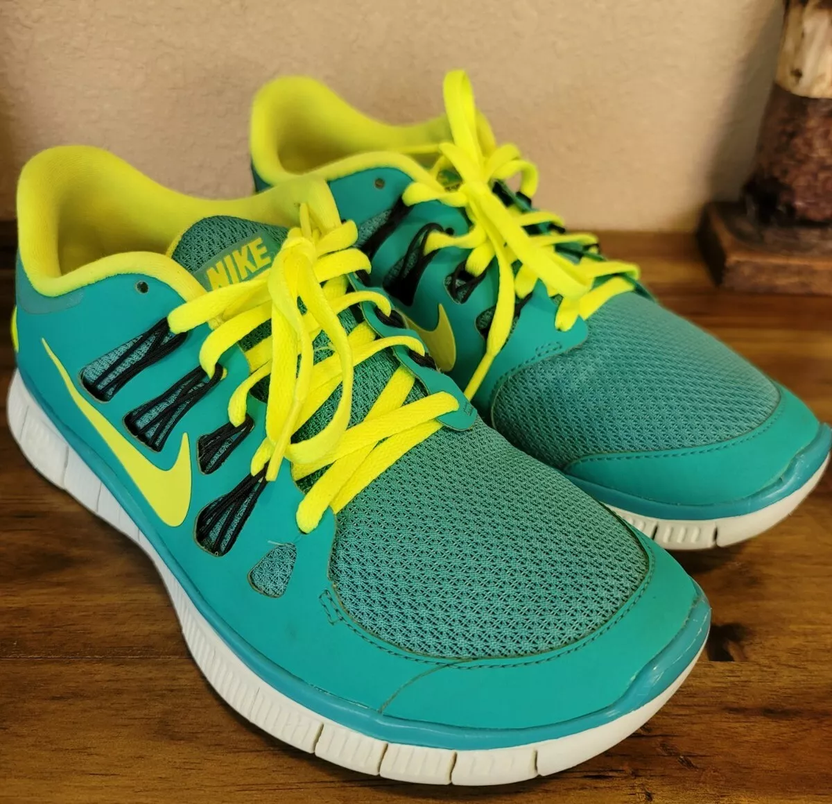 2012 Nike Free 5.0 Women&#039;s Size 7.5 Teal/Neon Yellow Shoes | eBay