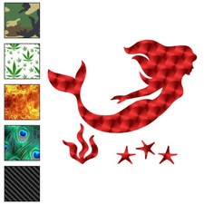 Mermaid Starfish, Vinyl Decal Sticker, 40 Patterns  3 Sizes, 7043