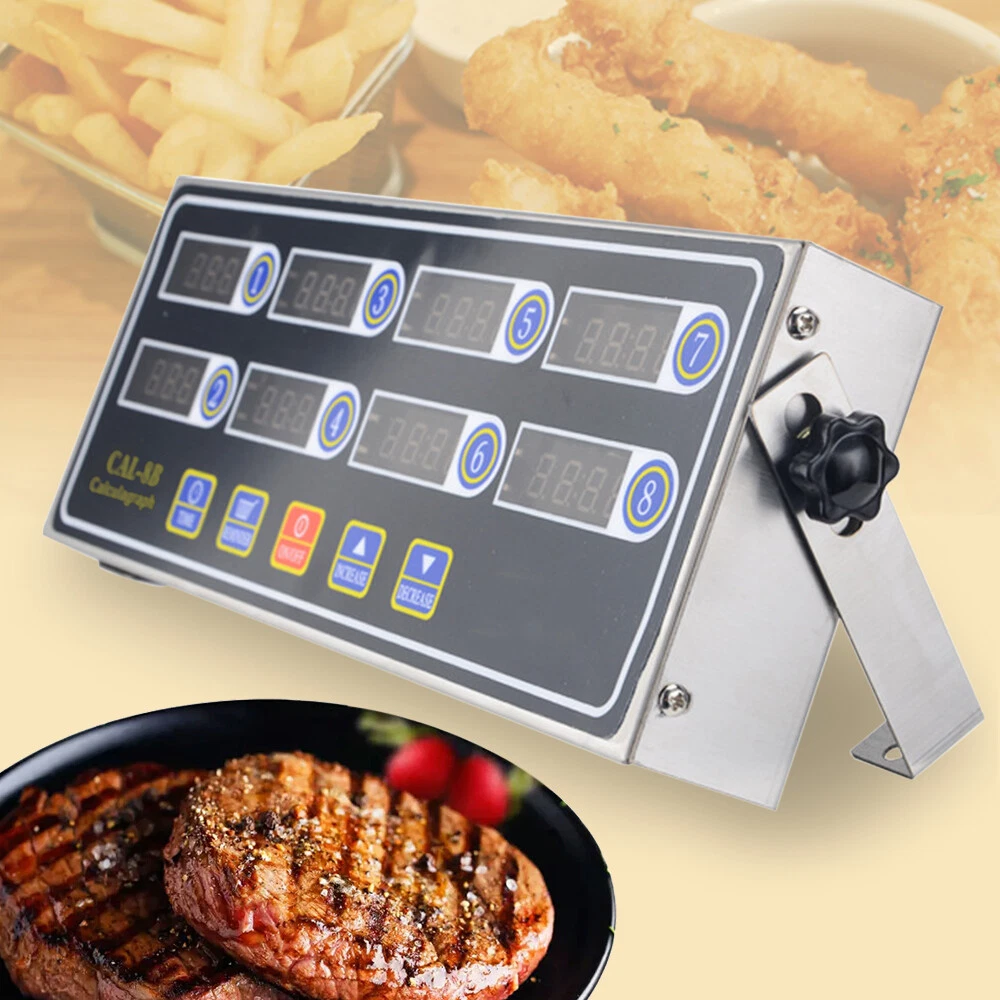 Commercial 8 Channels Restaurant Timer Loud Alarm Cooking Calculagraph Kitchen
