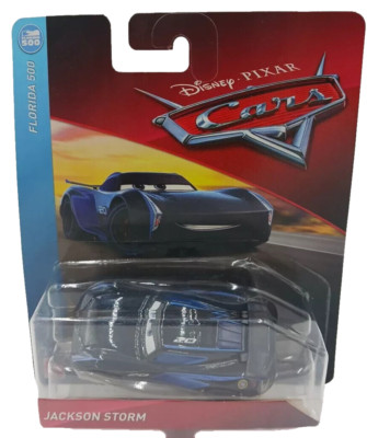 Disney Cars Jackson Storm 1:55 Scale Diecast Florida 500 PACKAGE WEAR FREE SHIP!