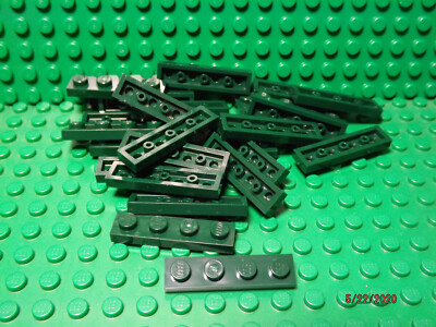 ** 25 CT LOT ** Lego NEW dark green x plate pieces Lot of 25