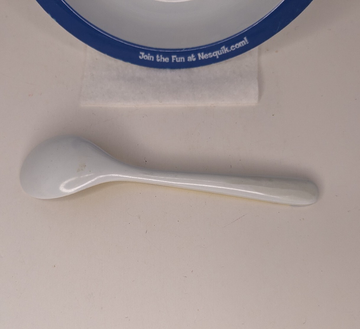Nestle Nesquik Bowl and Spoon Set Collectible Advertising Promotion
