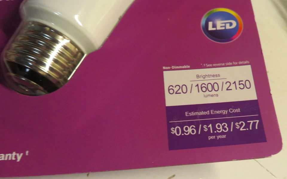 Philips 3 Way LED A21 Soft White Bulb 620/1600/2150 Lumens 50/100/150W New Seale - Image 4 of 4