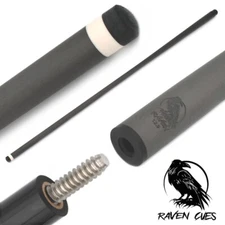 RAVEN Carbon Fiber Pool Cue - Shaft Only (12.9mm, 29") 3/8-10, Soft Tip