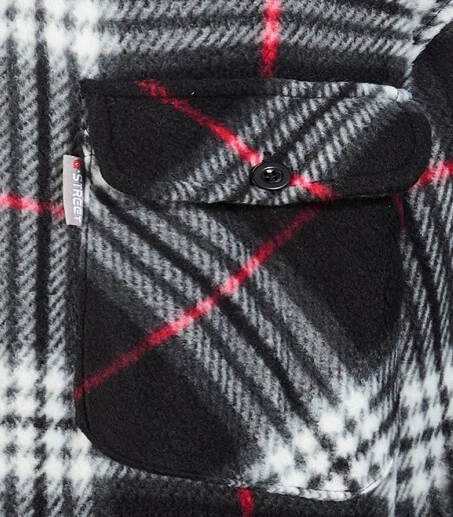 MENS PADDED SHIRT FUR LINED SHERPA LUMBERJACK FLANNEL WORK WARM THICK CASUAL TOP - Image 4 of 4