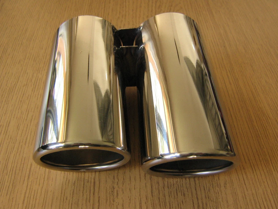 Doble Salida Cola de Escape Tuning 60mm E46 Style Universal - Imagen 2 de 4