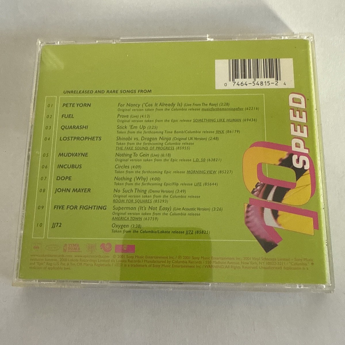 10 Speed Various CD Unreleased and Rare Songs | eBay