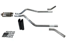 GMC Jimmy 92-94 2.5" Dual Exhaust Kits Magnaflow XL Black Tips Corner Exit