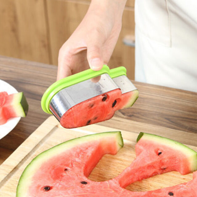 Kitchen Stainless Steel Ice Cream Shape Watermelon Slicer Melon Cutter ToolYURI