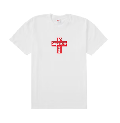 Supreme Cross Box Logo Tee shirt large white | eBay Supreme Cross Box Logo Tee shirt large white | eBay