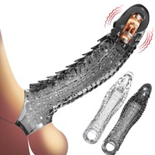 Men-Extender-Enlarger-Penis-Sleeve-Reusable-Condom-Delay-Ejaculation-for-Male