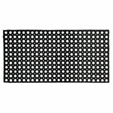 Door Entrance Mat Heavy Duty Non Slip Dirt Catcher Honeycomb Rubber 100x50cm