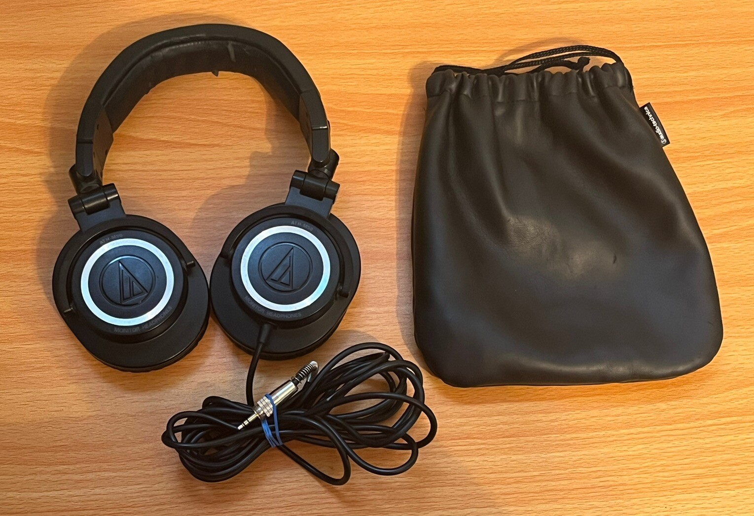 Audio Technica ATHM50 Studio Over Ear Wired Headphones Peeling Tested