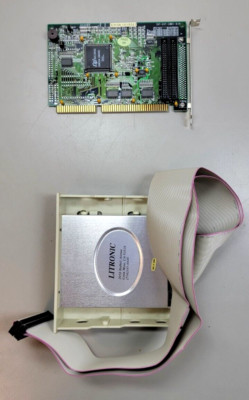 Micro Machine Omega Omega Micro INT-EXT-100I-B.01 ISA Controller Card w/ Litronic PCMIA ...