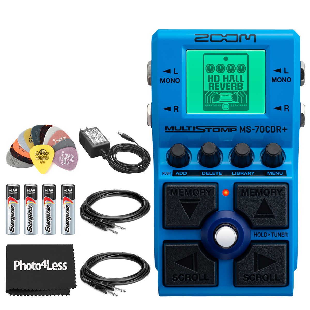 Zoom Zoom MS-70CDR+ Multistomp Chorus/Delay/Reverb Pedal Bundle | eBay