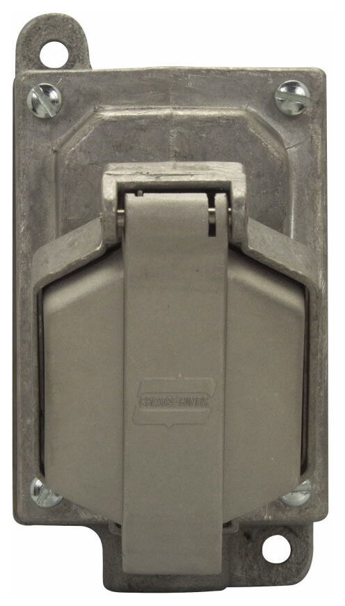 Crouse-Hinds ENR21201, 3/4", 125 VAC 50 - 400 Hz, 20 A, Receptacle Assembly, 1pc