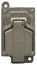 Crouse-Hinds ENR21201, 3/4", 125 VAC 50 - 400 Hz, 20 A, Receptacle Assembly, 1pc