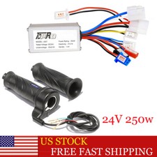 24V 250W Motor Brush Speed Controller Throttle Grip E-scooter ATV Bicycle Bike