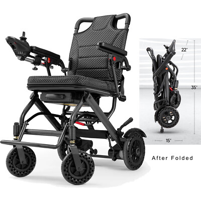 WeFree 38LB Ultra Lightweight Foldable Electric Wheelchair Intelligent FDA 300LB