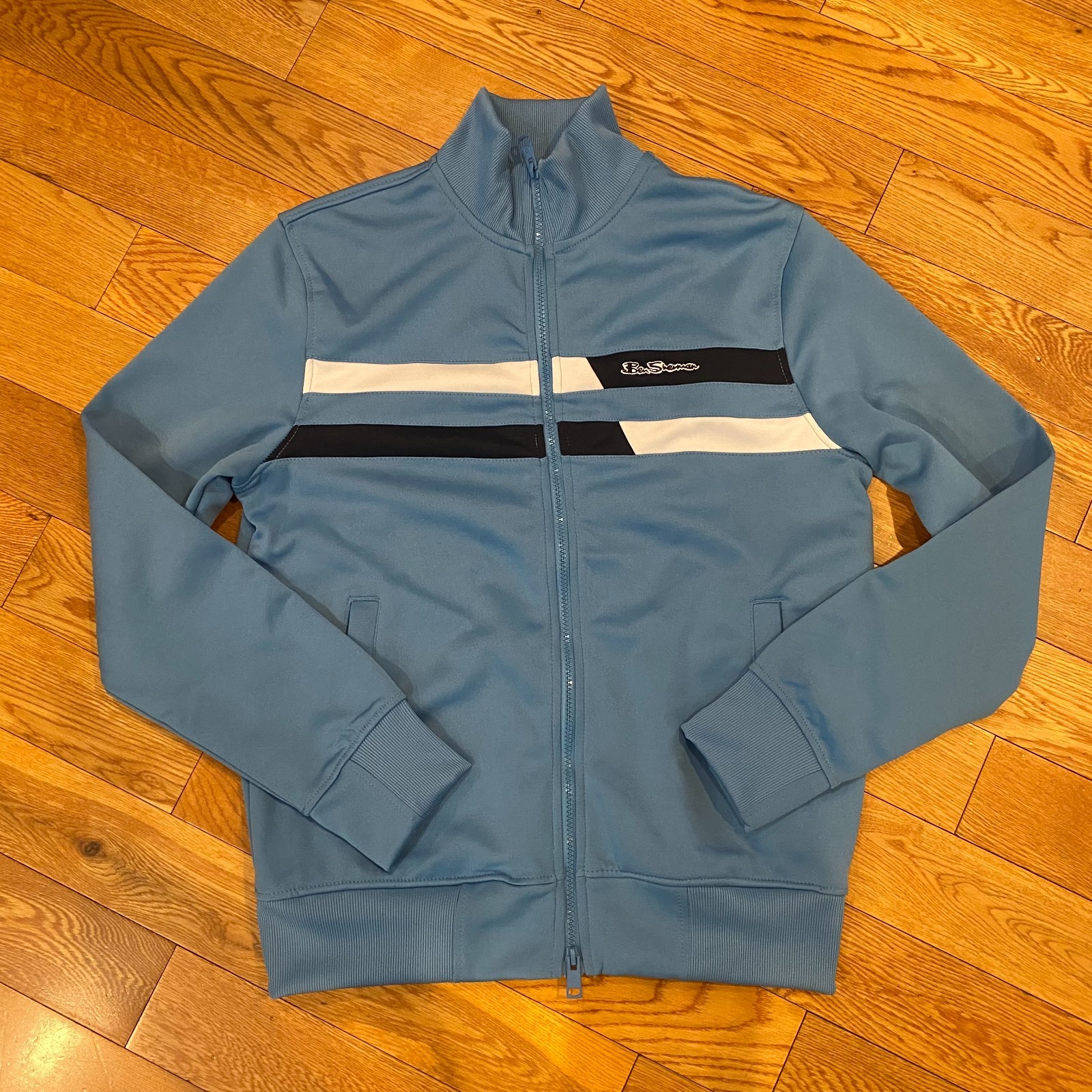 Ben Sherman Vintage Full Zip Track Jacket Men's S Blue Long Sleeve RN 159557