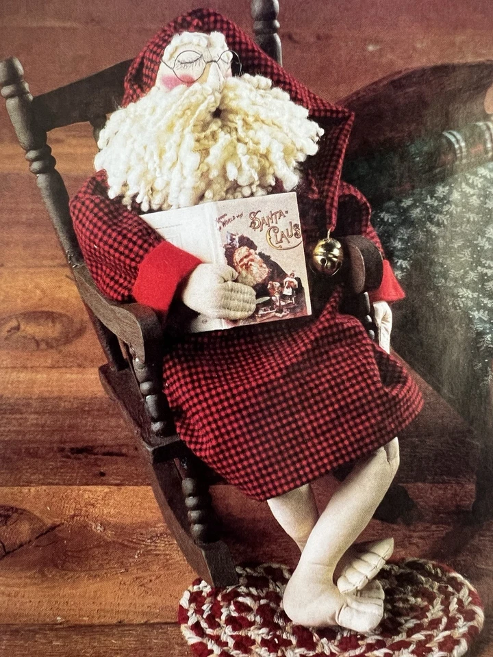 INDYGO JUNCTION "PLUMB TUCKERED OUT" 17" SLEEPY SANTA DOLL PATTERN UNCUT - Image 3 of 4