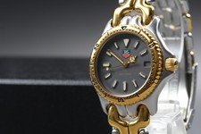 Vintage N MINT TAG Heuer S/el S95.213M Gray Dial Date 34mm Quartz Men's Watch