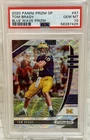2020 Prizm DP Draft Picks TOM BRADY /299 Blue Wave PSA 10 Gem Mint💎*POP 33*