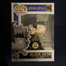 Funko Pop! Black Asta #1556 Black Clover GITD Entertainment Earth w/ Protector