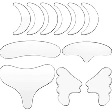 11X Facial Anti Wrinkle Patches Silicone Reusable Pad For Face Eye Forehead Neck