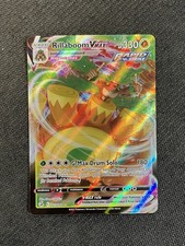 Carta Pokemon Holo Rillaboom VMAX 023/264 Fusion Strike ultra rara quasi nuova