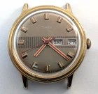 1975 TIMEX Mercury Day Date Calendar Barcode Mens 35mm Watch Movement TICKS Read