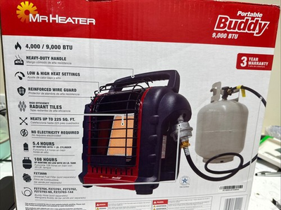 #ad Mr Heater F232000 9000 BTU 225 sq ft Portable Buddy Propane Heater New $79.99
