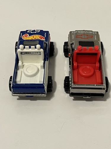 Lot of 2 1977 Hot Wheels Chevrolet Pickup Truck #1 Chrome Red & Race Team Arum - Picture 2 of 11