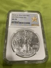 2017 (W) Silver Eagle MS-70 NGC (West Point Gold Star Label) No Mint Mark