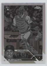 2023 Topps Chrome Update Negative Refractor Blake Sabol #USC151 jg5