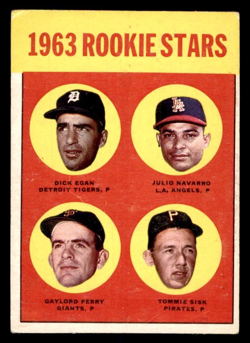 1963 Topps Baseball #169 1963 Rookie Stars Perry VG *g1