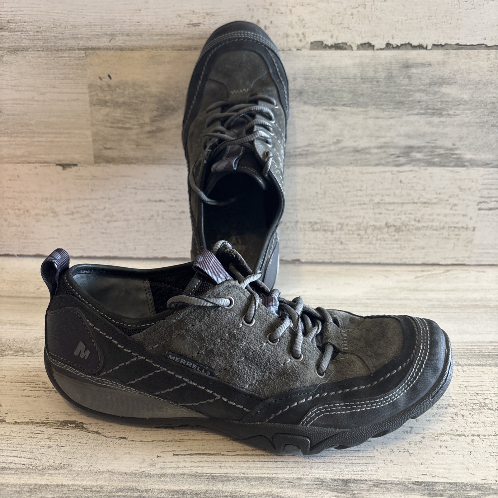 Scarpe da trekking Merrell Mimosa pizzo nero donna taglia 7 5 nero grigio stringate
