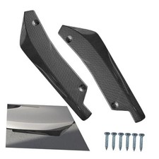 2PCS Universal Car Rear Bumper Lip Splitter Canard Diffuser, Side Carbon Fiber