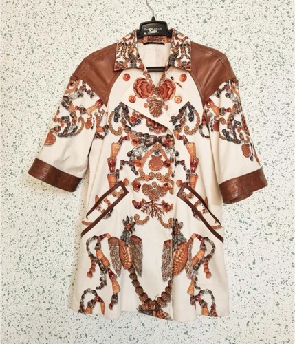 Gucci raro giubbotto salvagente mare con bordo in cotone e pelle