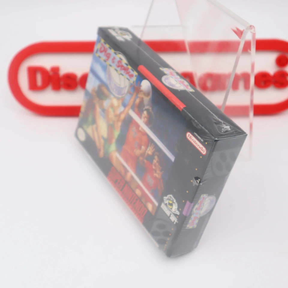 DIG & SPIKE VOLLEYBALL - NEW & Factory Sealed with V-Seam! (SNES Super Nintendo) - Image 3 of 4