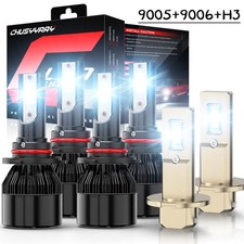 For Acura NSX 1991-1993 6X LED Headlight Bulbs High Low Beam + Fog Light 6000K