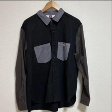 Ben Davis Long Sleeve Work Shirt Black Gray Japan
