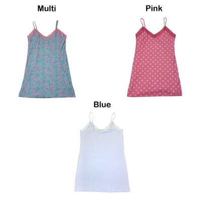 Soft & Breezy Women's 100% Cotton Nightgown – Sleeveless, Mid-Calf, U-Neck Sleepwear For Comfortable Nights (Blue, XX-Large)