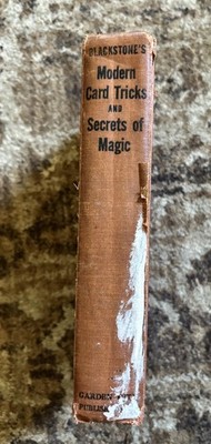 Blackstones Modern Card Tricks And Secrets Of Magic Hardcover Book 1941 Vintage