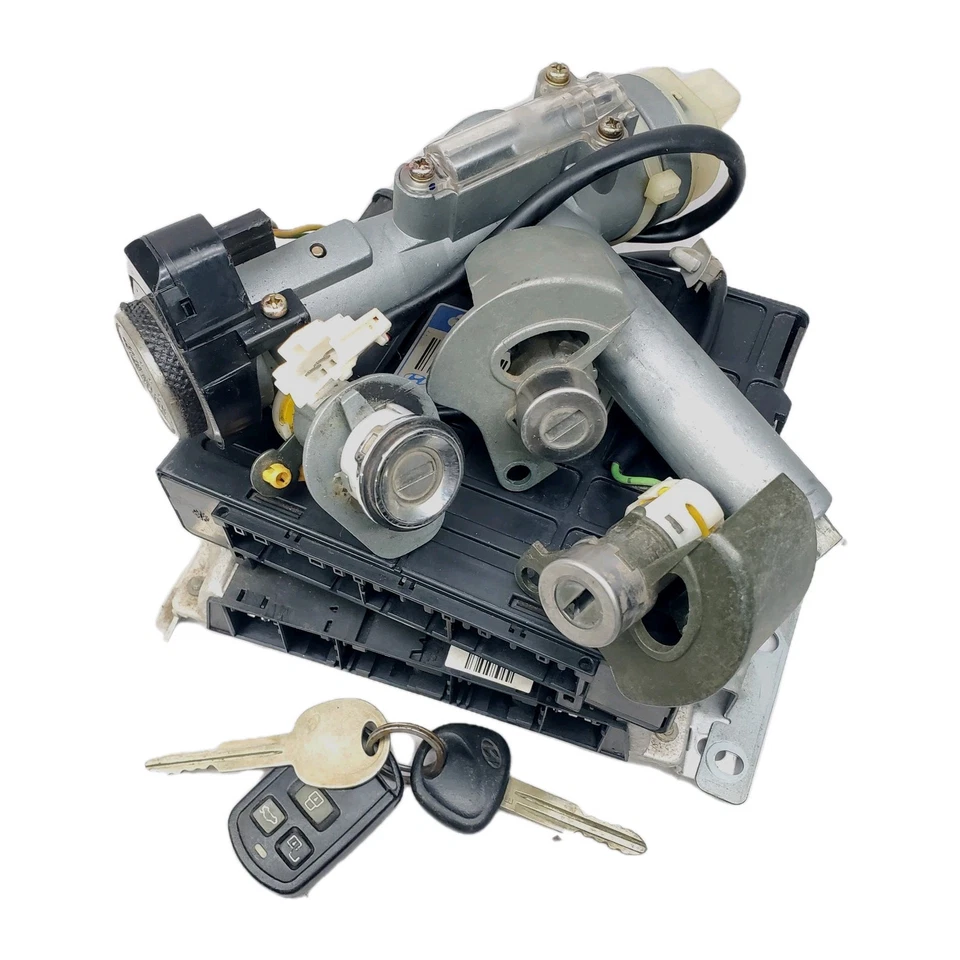 99-05 HYUNDAI SONATA Interruptor de encendido Cilindro de bloqueo con 2 llaves ECU BCM Juego de bloqueo Foto 2 de 4