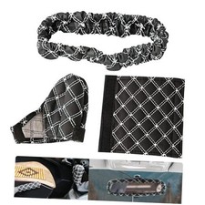 3 PCS Gear Shift Cover, Leather Anti-Slip and Scratch Shift Knob Kit,